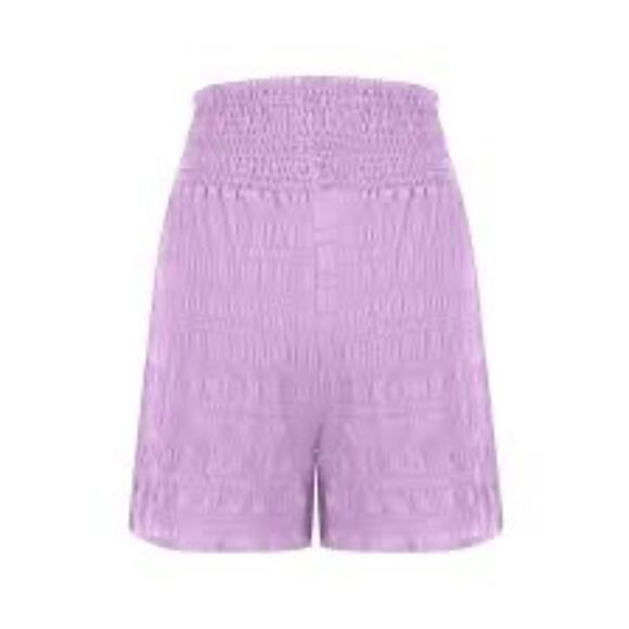 MSRP $89 NWOT Anthropologie top & Boutique Smocked Bermuda Short Style Size M - Picture 3 of 10